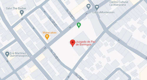 ubicacion Registro Civil Juzgado de Paz Bormujos Sevilla